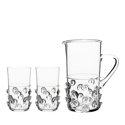 Florence Pitcher & Highball Glass, Set of 3