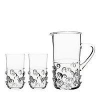 Florence Pitcher & Highball Glass, Set of 3