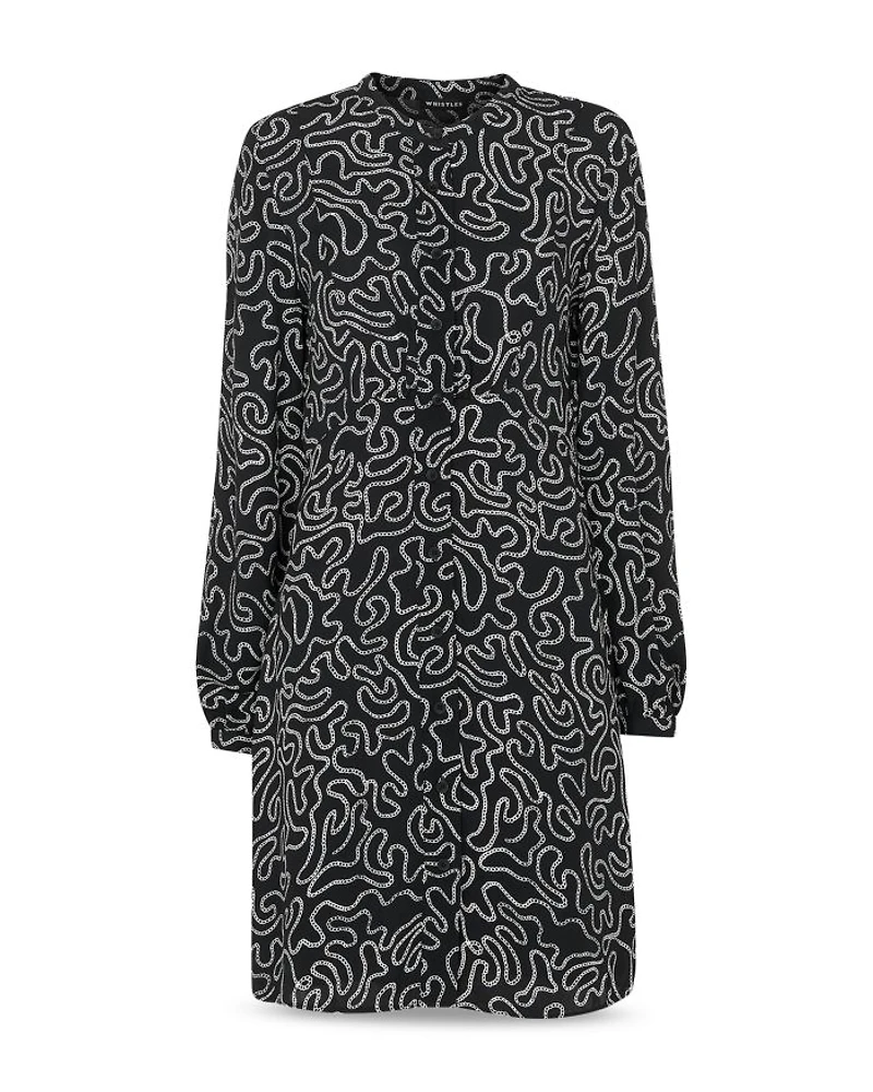 Chain Print Flippy Dress