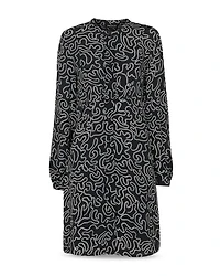 Chain Print Flippy Dress