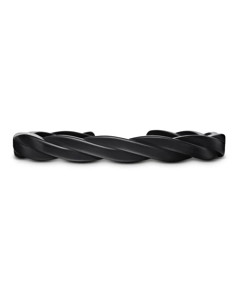 Men's DY Helios Cuff Bracelet in Black Titanium, 9mm