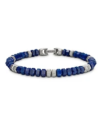 David Yurman Men's Spiritual Beads Hex Bracelet with Lapis Lazuli