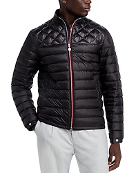 Moncler Benamou Nylon Quilted Full Zip Down Jacket