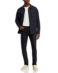3-D Resin Skinny Fit Jeans Black Repair
