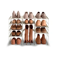 Level Plus Adjustable Shoe Rack, Stores 12 Pairs