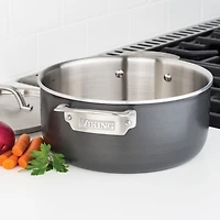 Hard Anodized 10 Pc Cookware Set with Stainless Steel Interior