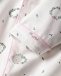 Girls Somerset Wreath Pajama Set - Baby, Little Kid, Big Kid