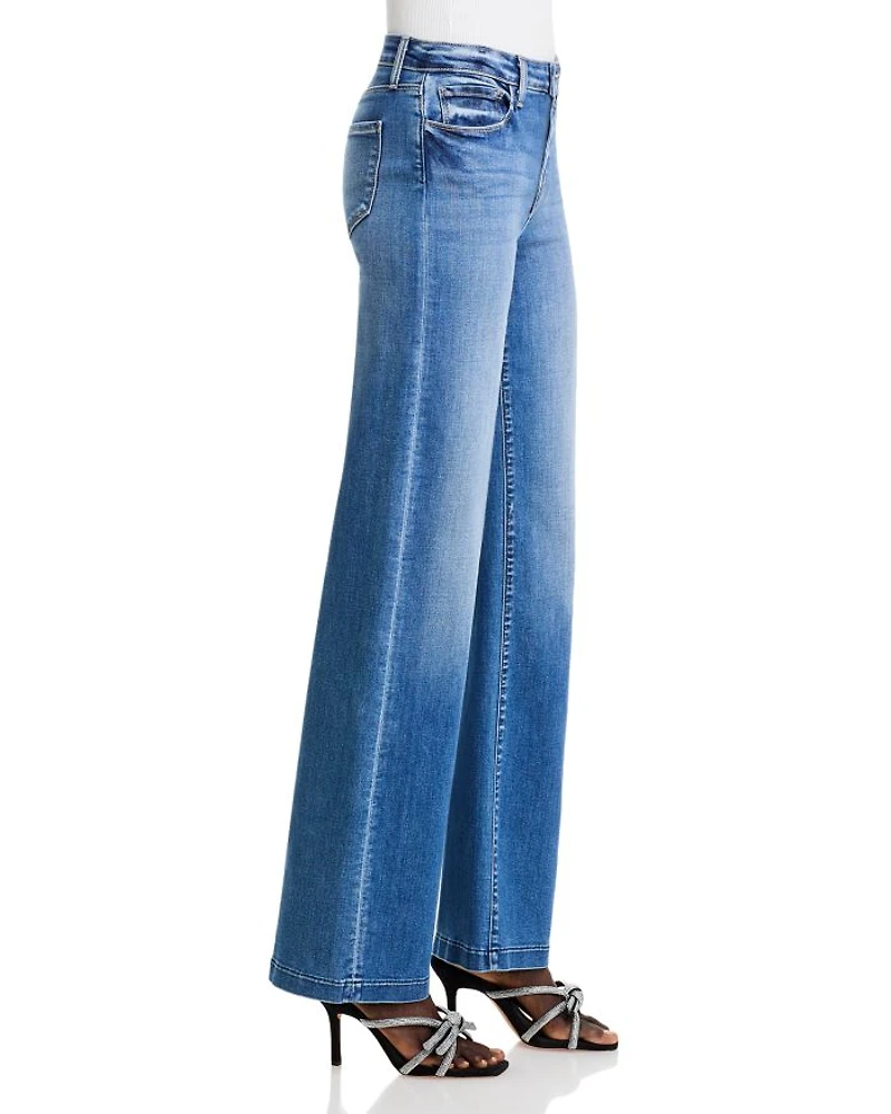 Clayton High Rise Wide Leg Jeans Hampton