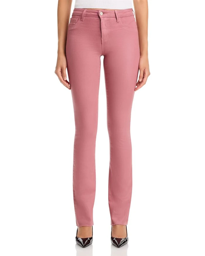 Ruth High Rise Straight Jeans Lime Green