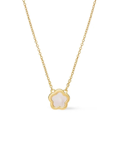 Ana Luisa Mother of Pearl Inlay Flower Pendant - Saya