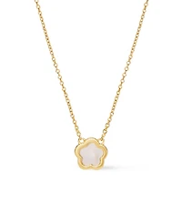 Ana Luisa Mother of Pearl Inlay Flower Pendant - Saya