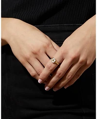 Gold Signet Ring - Amara Mother of Pearl