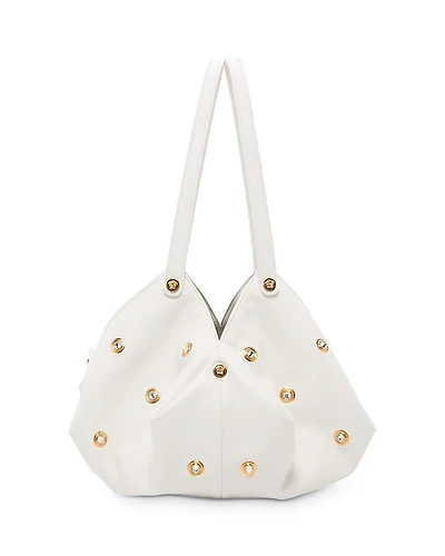 Versace Protea Studded Leather Tote