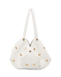 Versace Protea Studded Leather Tote