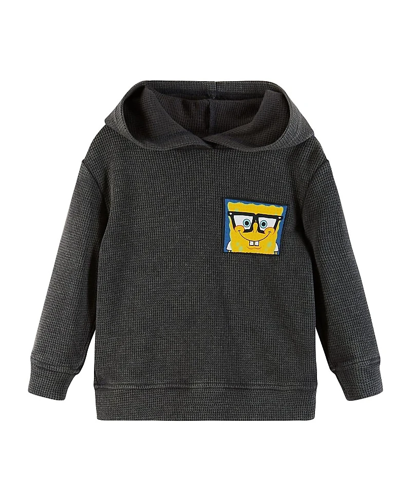 Andy & Evan Boys' SpongeBob SquarePants x Stone-Washed Hooded Waffle Tee