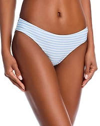 Aqua Striped Bikini Bottom