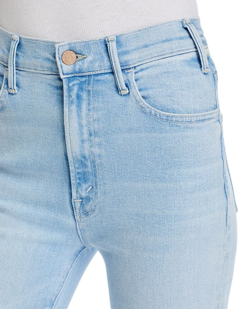 The Hustler Fray High Rise Ankle Jeans Ball Your Court