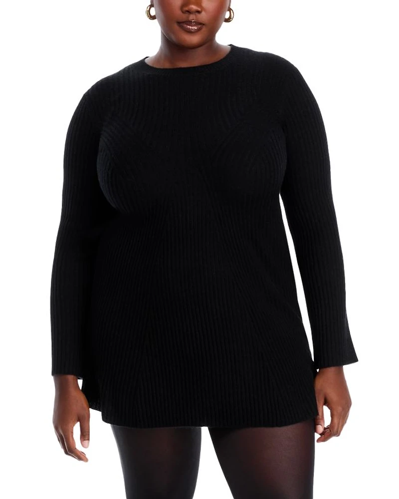 Contour Ribbed Cashmere Mini Dress - Exclusive