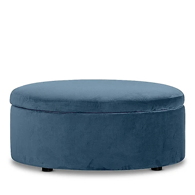 Bloomingdale's Alta Large Round Storage Ottoman