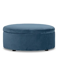 Bloomingdale's Alta Large Round Storage Ottoman