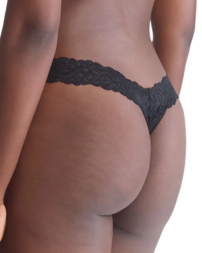 Attraction Lace Trim Thong