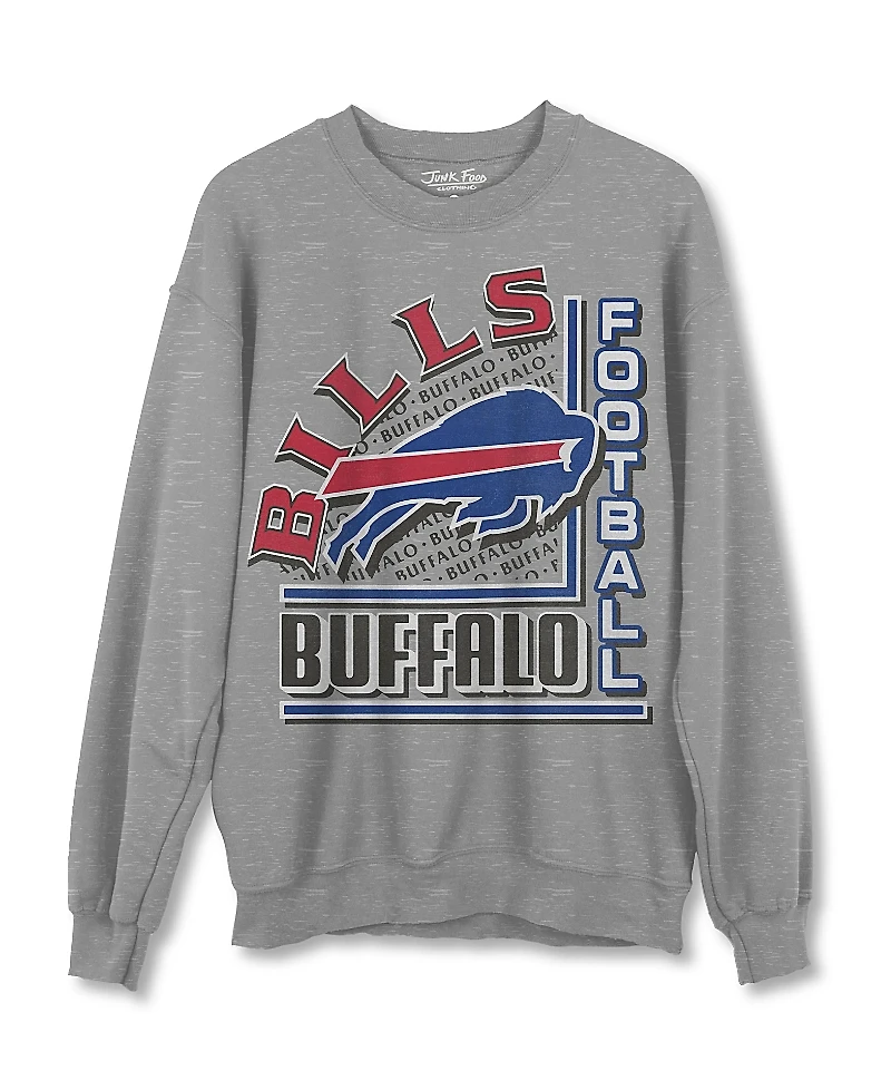Junk Food Clothing Unisex Nfl Buffalo Bills Backfield Crew Fleece Sweatshirt