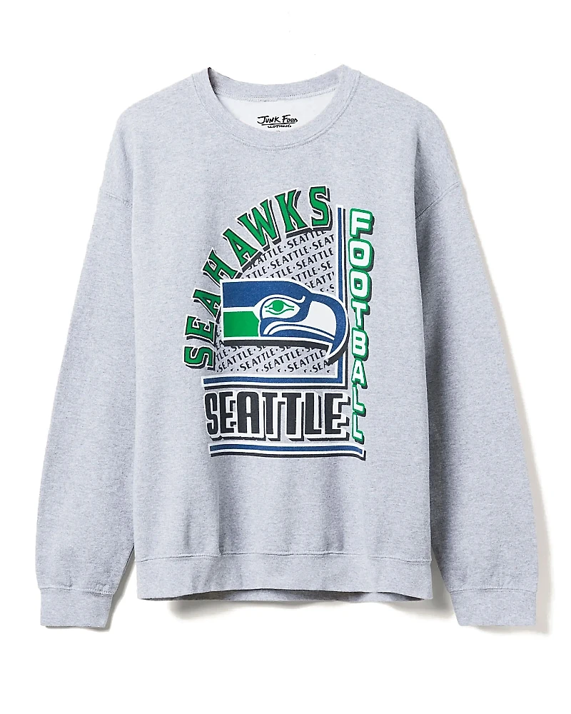 Junk Food Clothing Unisex Nfl Seattle Seahawks Backfield Crew Fleece