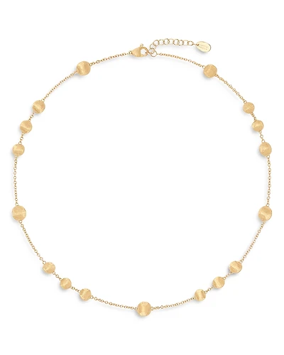 Marco Bicego 18K Yellow Gold Africa Textured Bead Collar Necklace, 16.5-18