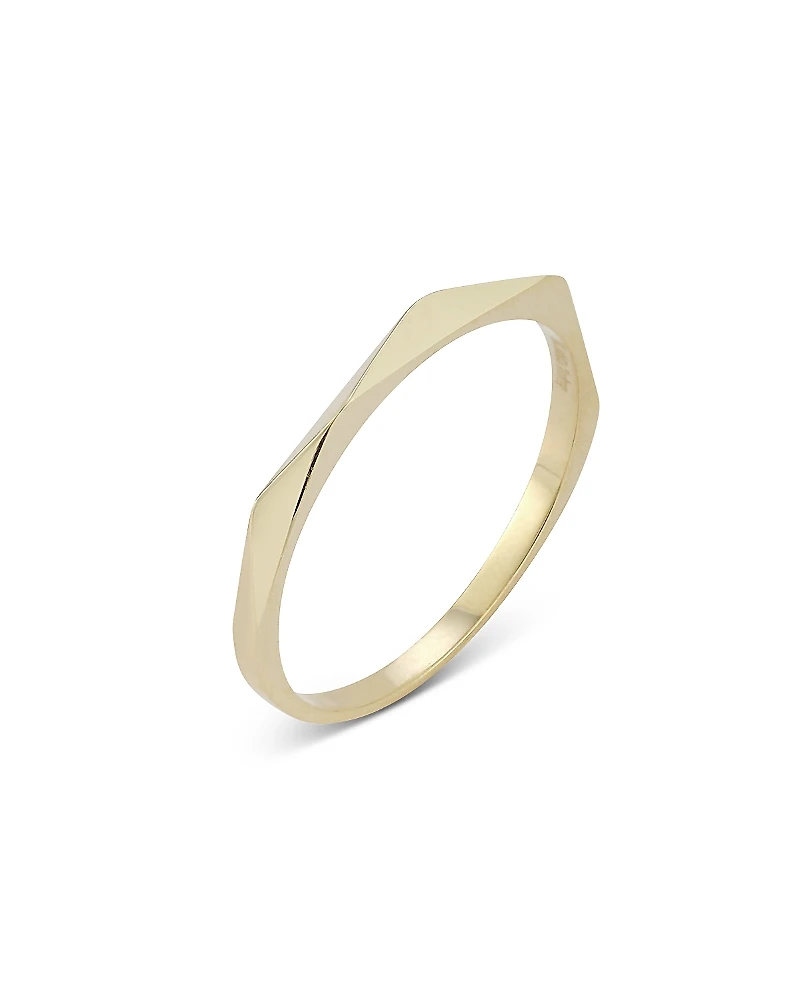 Moon & Meadow 14K Yellow Gold Angle Stack Ring