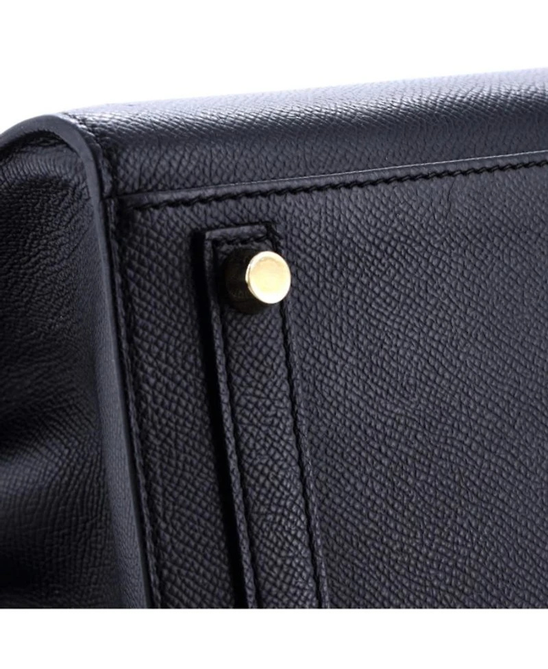 Birkin 30 Handbag Black Epsom with Gold Hardware