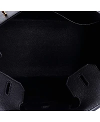 Birkin 30 Handbag Black Epsom with Gold Hardware