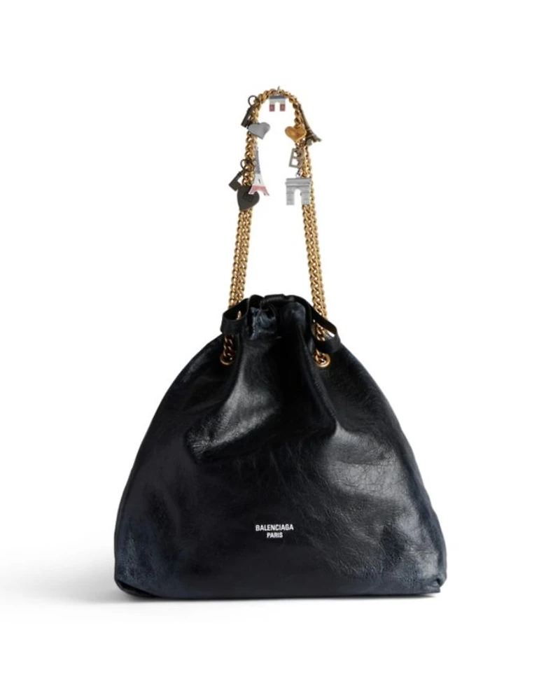 Crush Medium Tote Bag Dirty Effect with Souvenirs