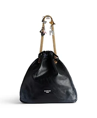 Crush Medium Tote Bag Dirty Effect with Souvenirs