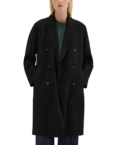 Double Breasted Coat Face Wool & Cashmere