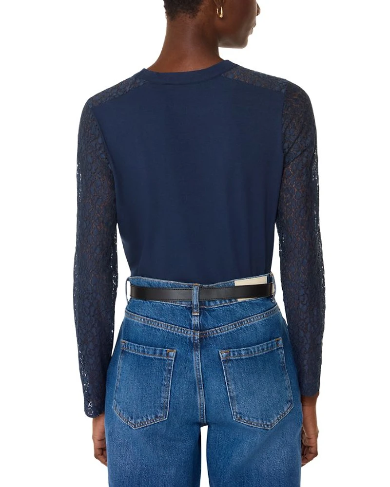 Lace Sleeve Top