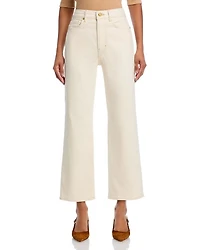 Dylan High Rise Straight Leg Ankle Jeans Ecru