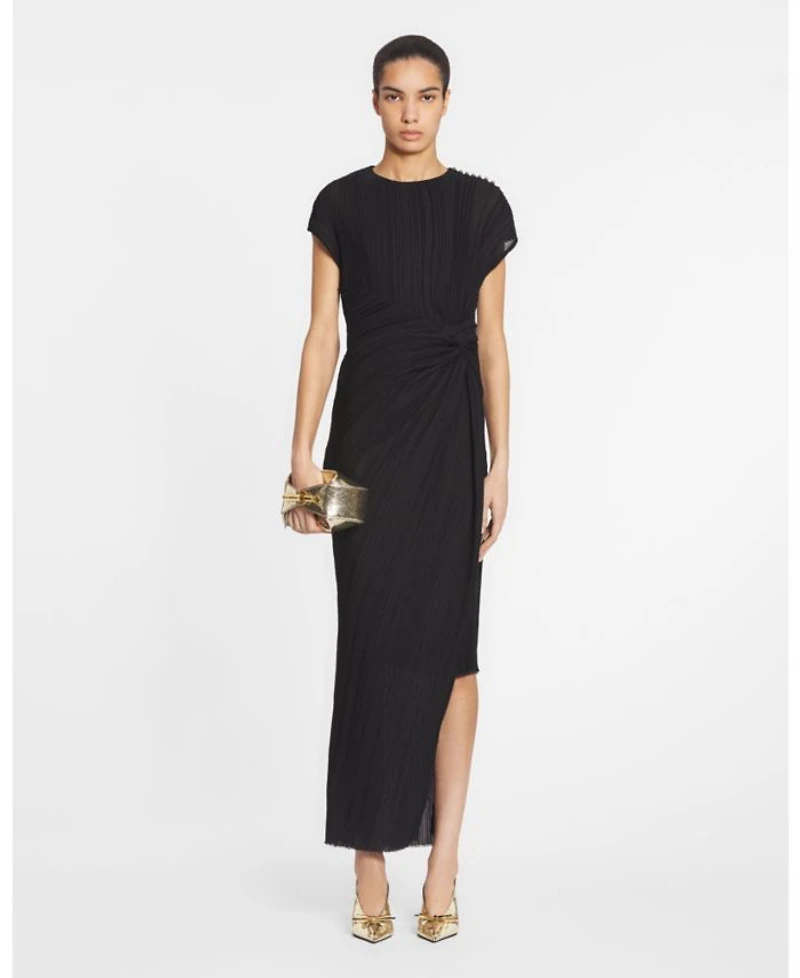 Asymmetrical Pleated Dress