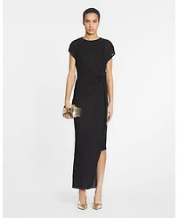 Asymmetrical Pleated Dress