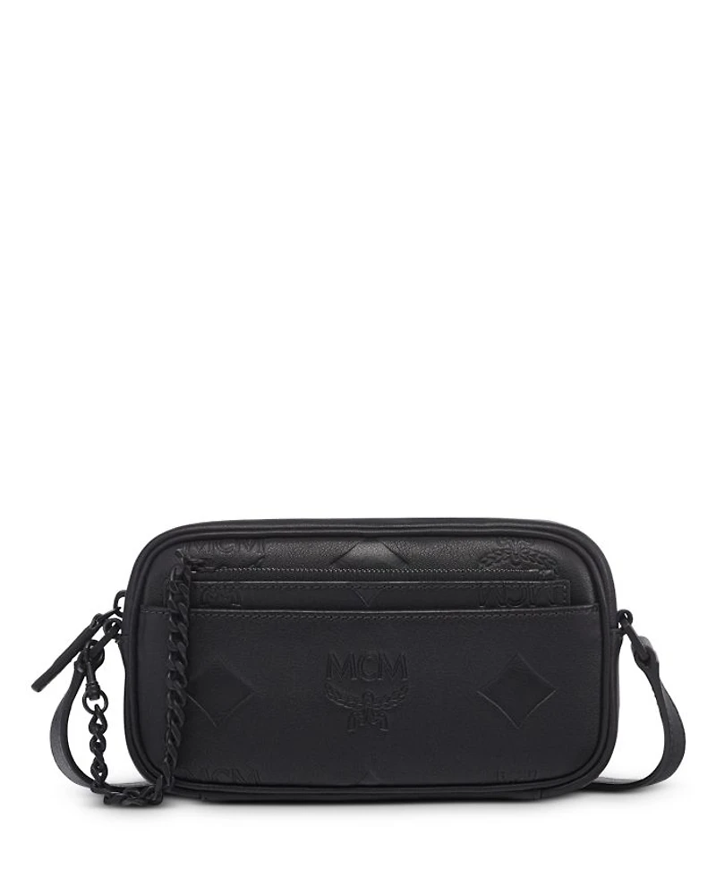 Aren Maxi Monogram Leather Crossbody