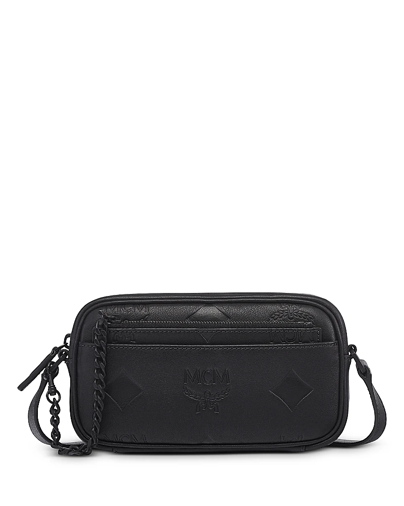 Mcm Aren Maxi Monogram Leather Crossbody