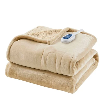 Heated Microlight to Berber Throw, 60" x 70"