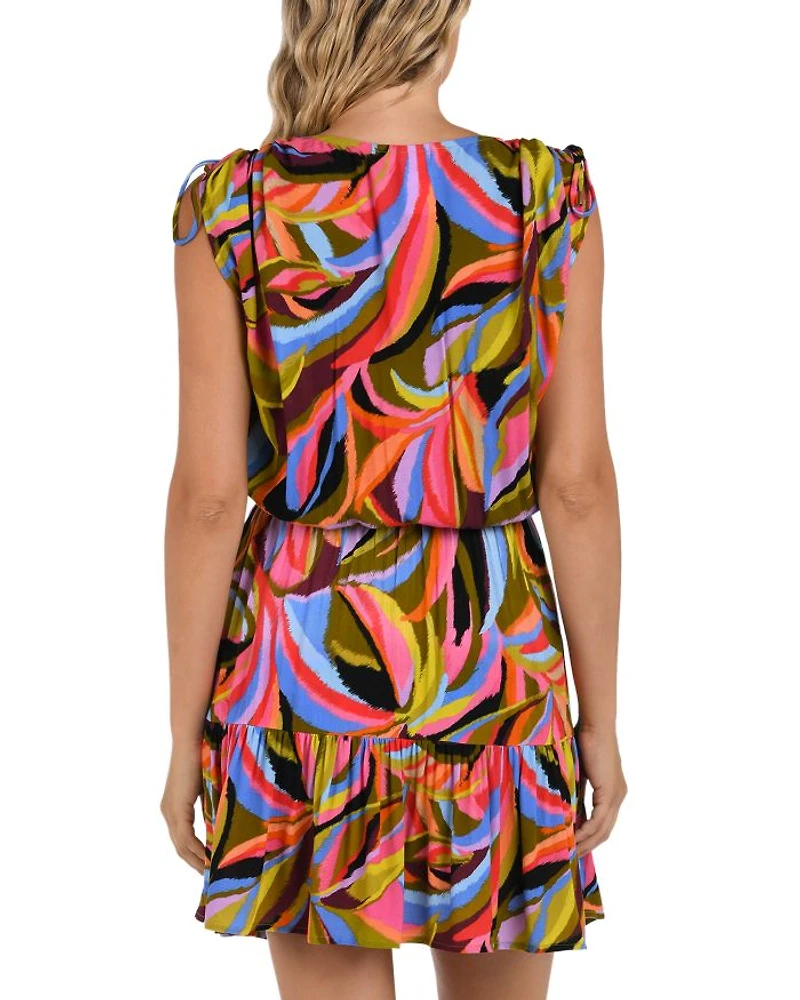 Tropic Waves Swim Cover-Up Dress