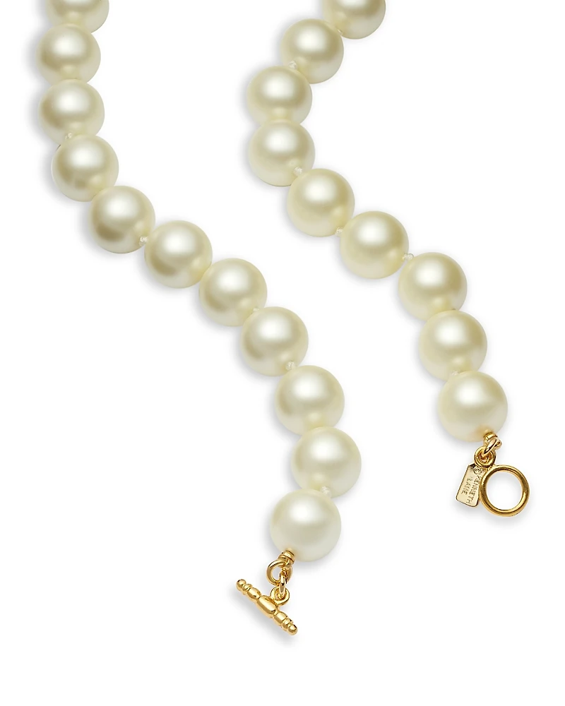 Kenneth Jay Lane Imitation Pearl Collar Toggle Necklace, 18