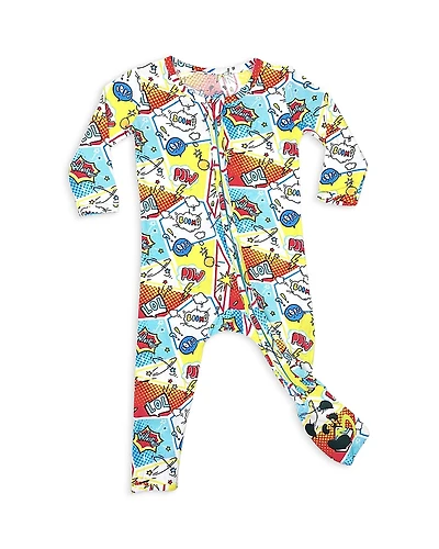 Bellabu Bear Boys' Comic Hero Convertible Footie - Baby