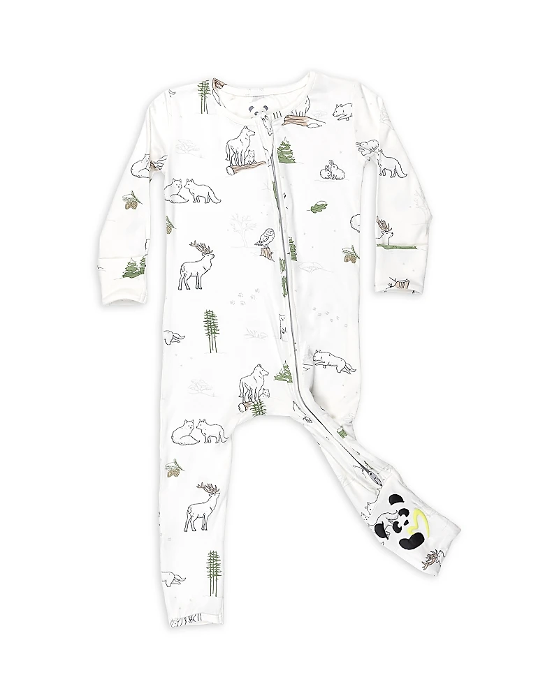 Bellabu Bear Unisex Winter Forest Animals Convertible Footie - Baby