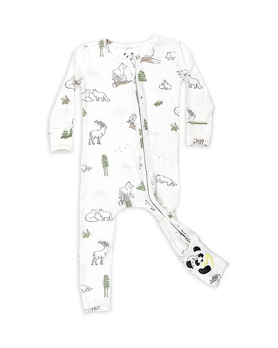 Bellabu Bear Unisex Winter Forest Animals Convertible Footie - Baby