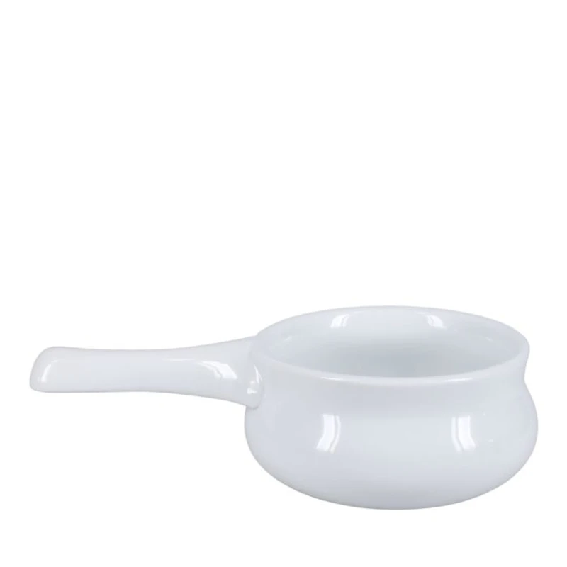 Onion Soup 12 oz. White Bowls, Set of 4