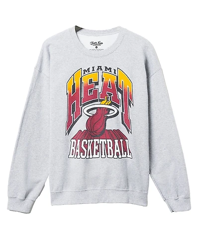Junk Food Clothing Unisex Nba Miami Heat Backcourt Crew Fleece Sweatshirt