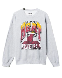Junk Food Clothing Unisex Nba Miami Heat Backcourt Crew Fleece Sweatshirt