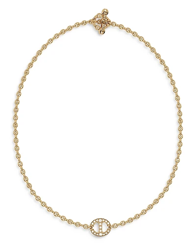 Hoorsenbuhs 18K Yellow Gold Micro Chain Necklace with Diamonds, 16